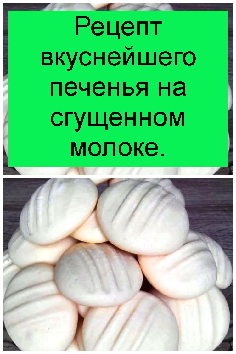 Рецепт вкуснейшего печенья на сгущенном молоке. Рецепт вкуснейшего печенья на сгущенном молоке 4
