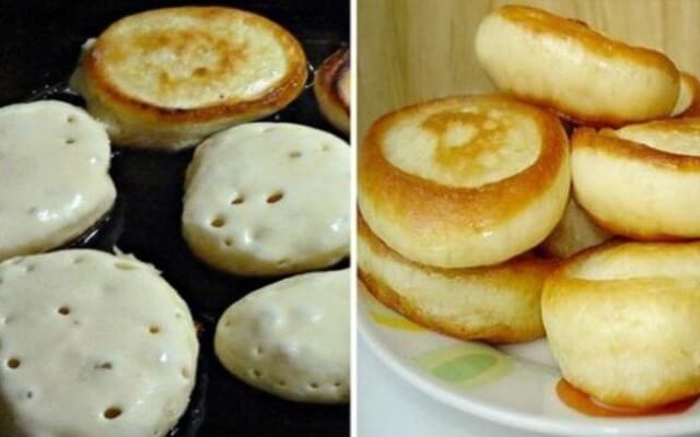 Оладьи пышные. Приготовьте и сразу кладите в тарелку двойную порцию!