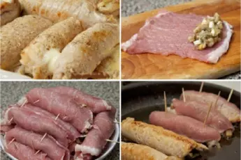 Рулетики мясные к праздничному столу