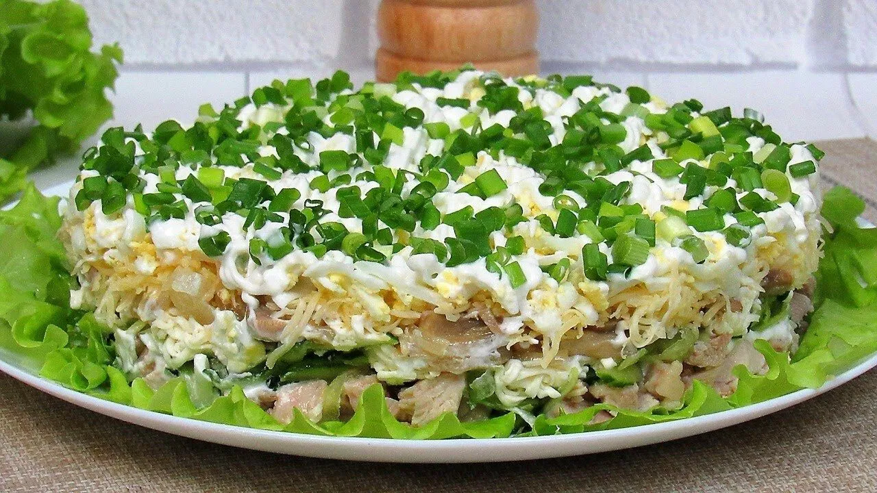 До чего же он вкусный! Салат "Эмеральд" на праздничный стол. Его обожают все!