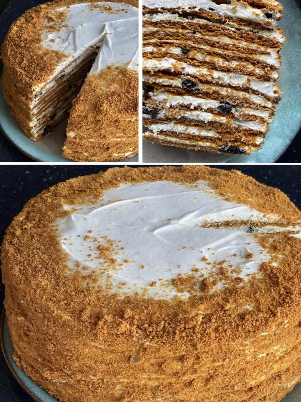 КАРАМЕЛЬНЫЙ МЕДОВИК с черносливом и орехами ?? КАРАМЕЛЬНЫЙ МЕДОВИК с черносливом и орехами ??