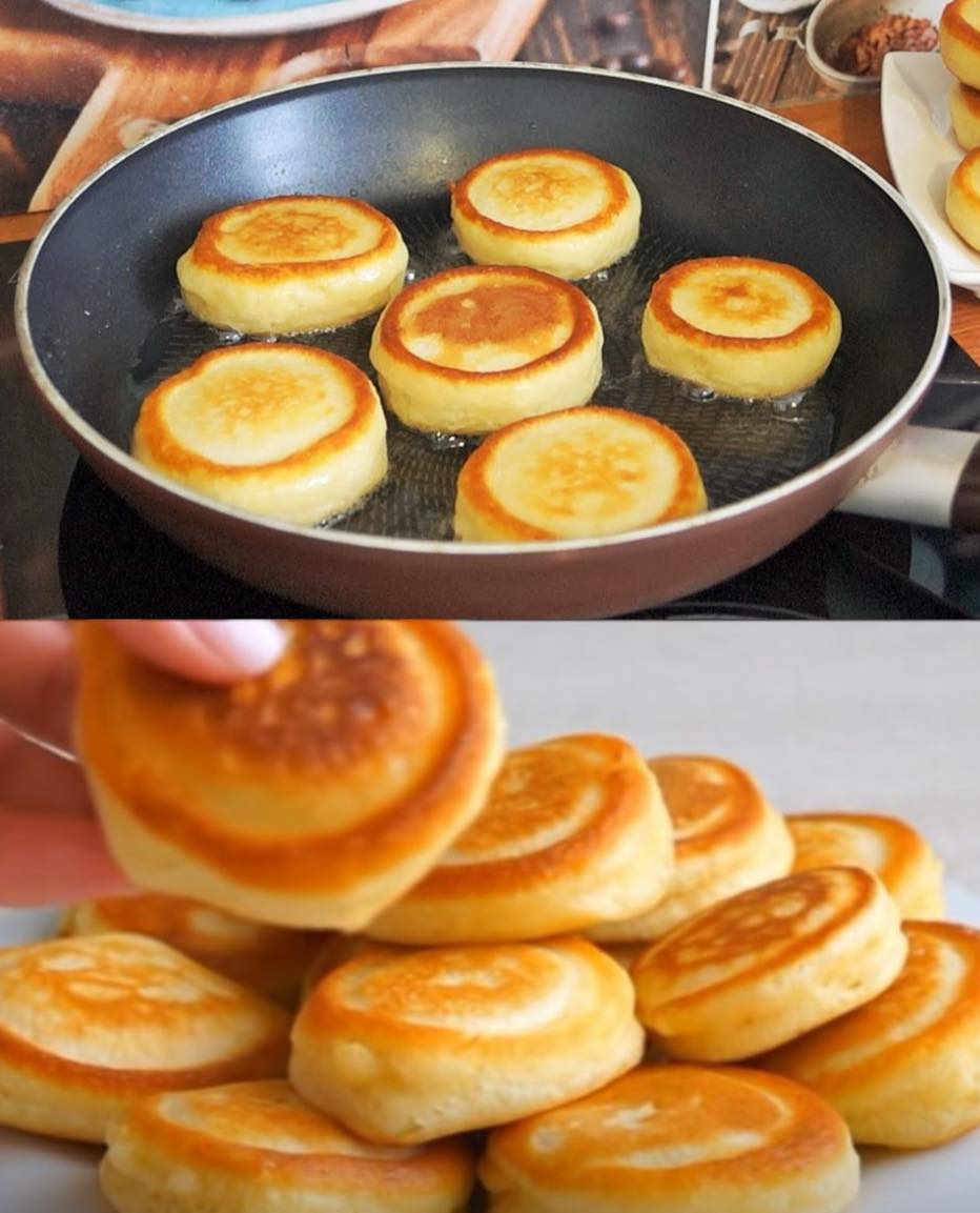 Пышные оладьи, как пончики: 15 минут и гора вкусняшек на столе! Пышные оладьи, как пончики: 15 минут и гора вкусняшек на столе!