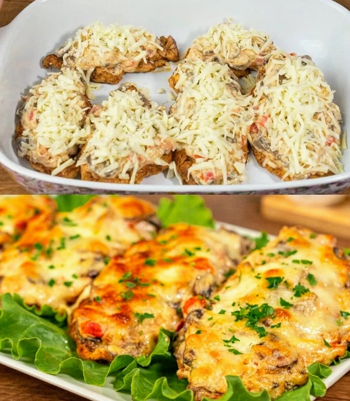 ПРОСТАЯ, ДОСТУПНАЯ И ВКУСНАЯ КУРИНАЯ ГРУДКА С НАЧИНКОЙ ИЗ ГРИБОВ И ТОМАТОВ 