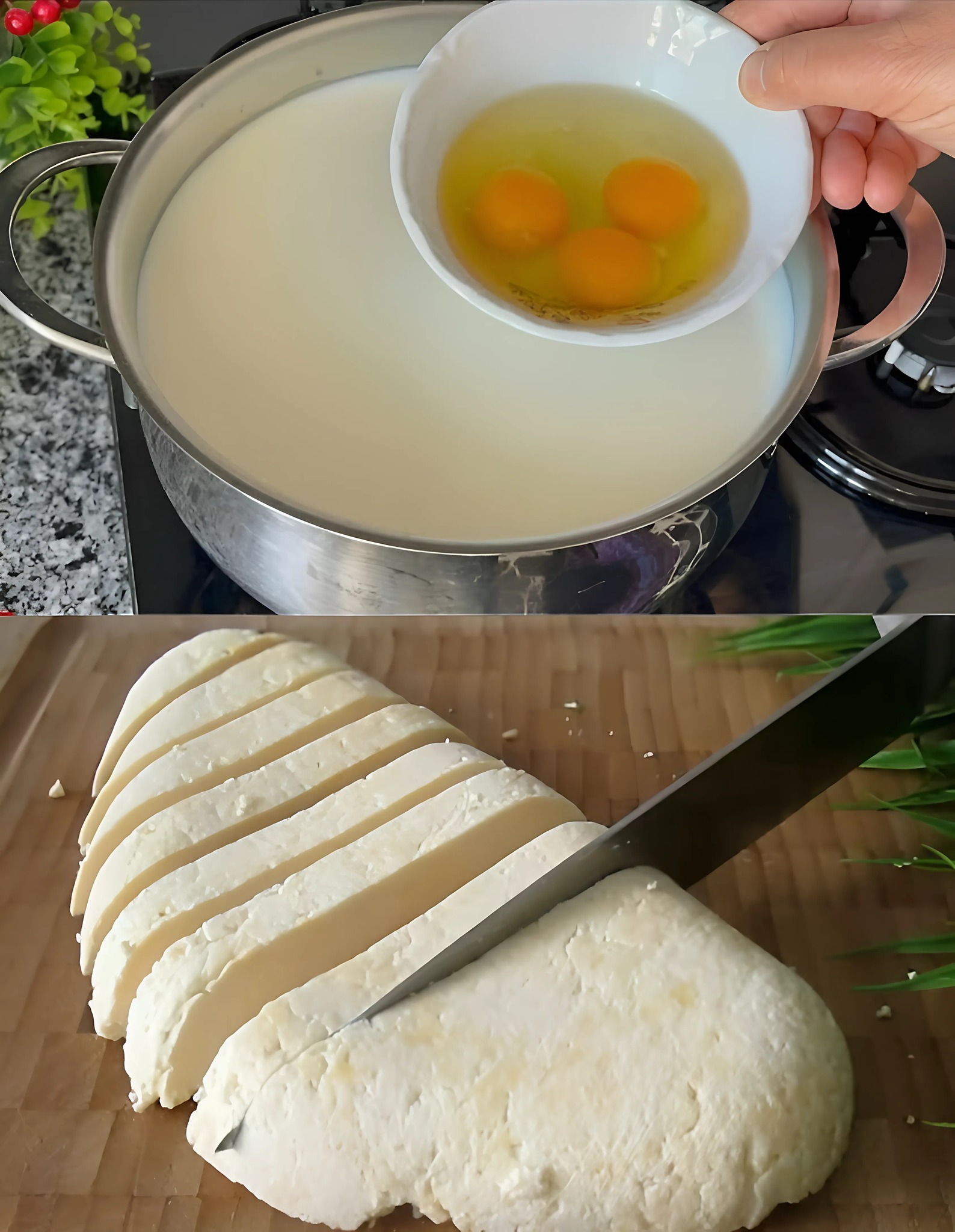 Вливаем яйцо в кипящее молоко — и сыр готов всего за 20 минут! Вкуснее и насыщеннее любого дорогого магазинного сыра 