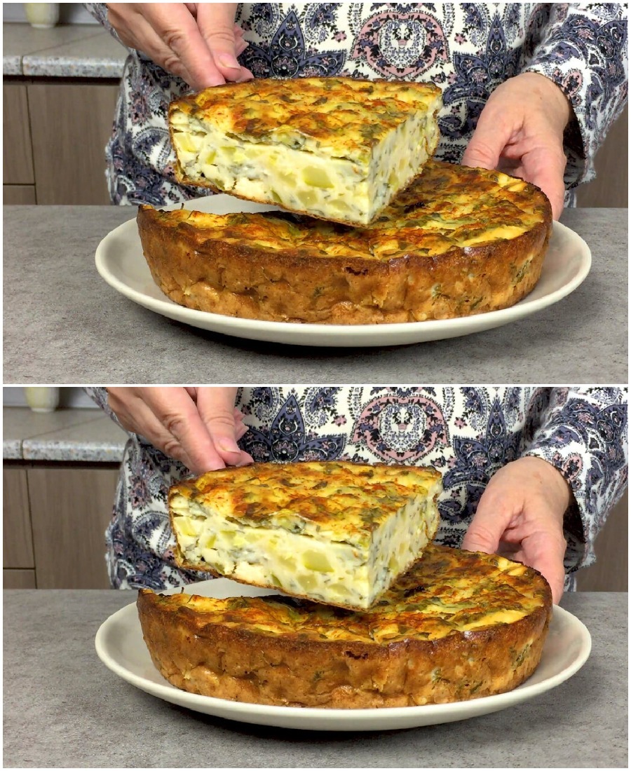 Беру молодой кабачок и готовлю греческий пирог: и никто не верит, что я готовлю его так просто.