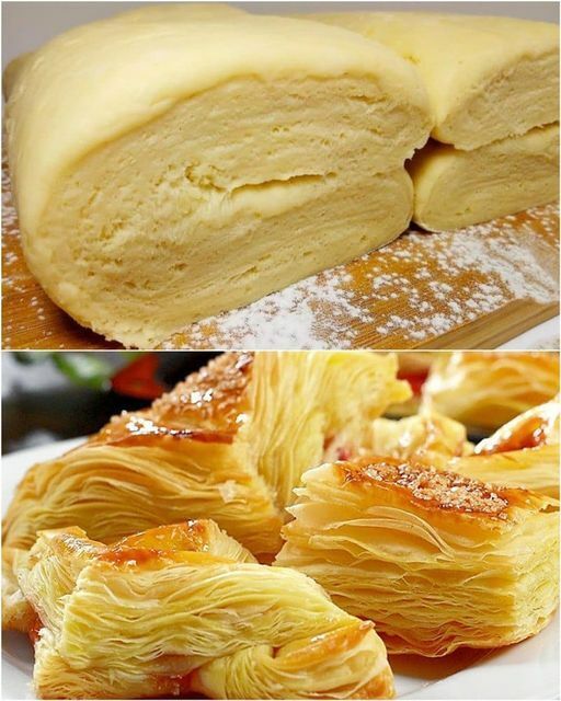 Беспроигрышный рецепт слоеного теста. Без холодильника, яиц и даже без дрожжей, но получается в сто слоев