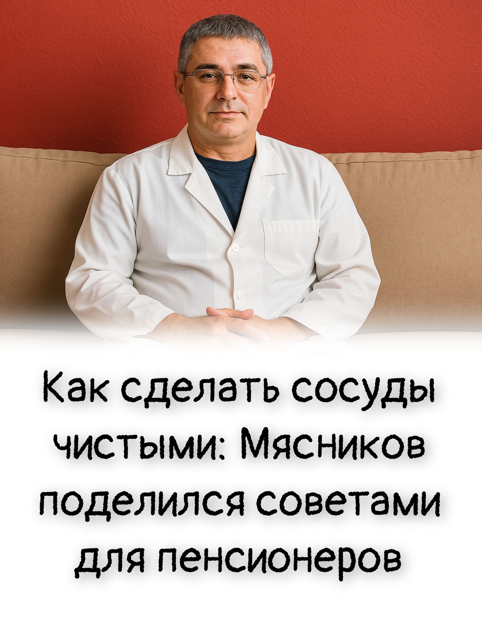 Как сделать сосуды чистыми: Мясников поделился советами для пенсионеров