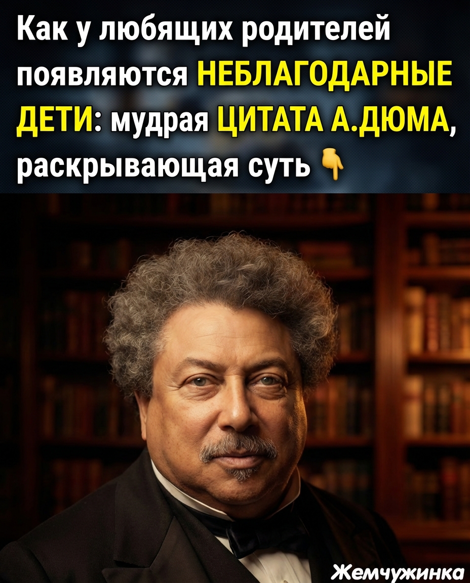 Отчего у любящих родителей вырастают неблагодарные дети: мысль А.Дюма, которая расставляет все по местам. Отчего у любящих родителей вырастают неблагодарные дети: мысль А.Дюма, которая расставляет все по местам.
