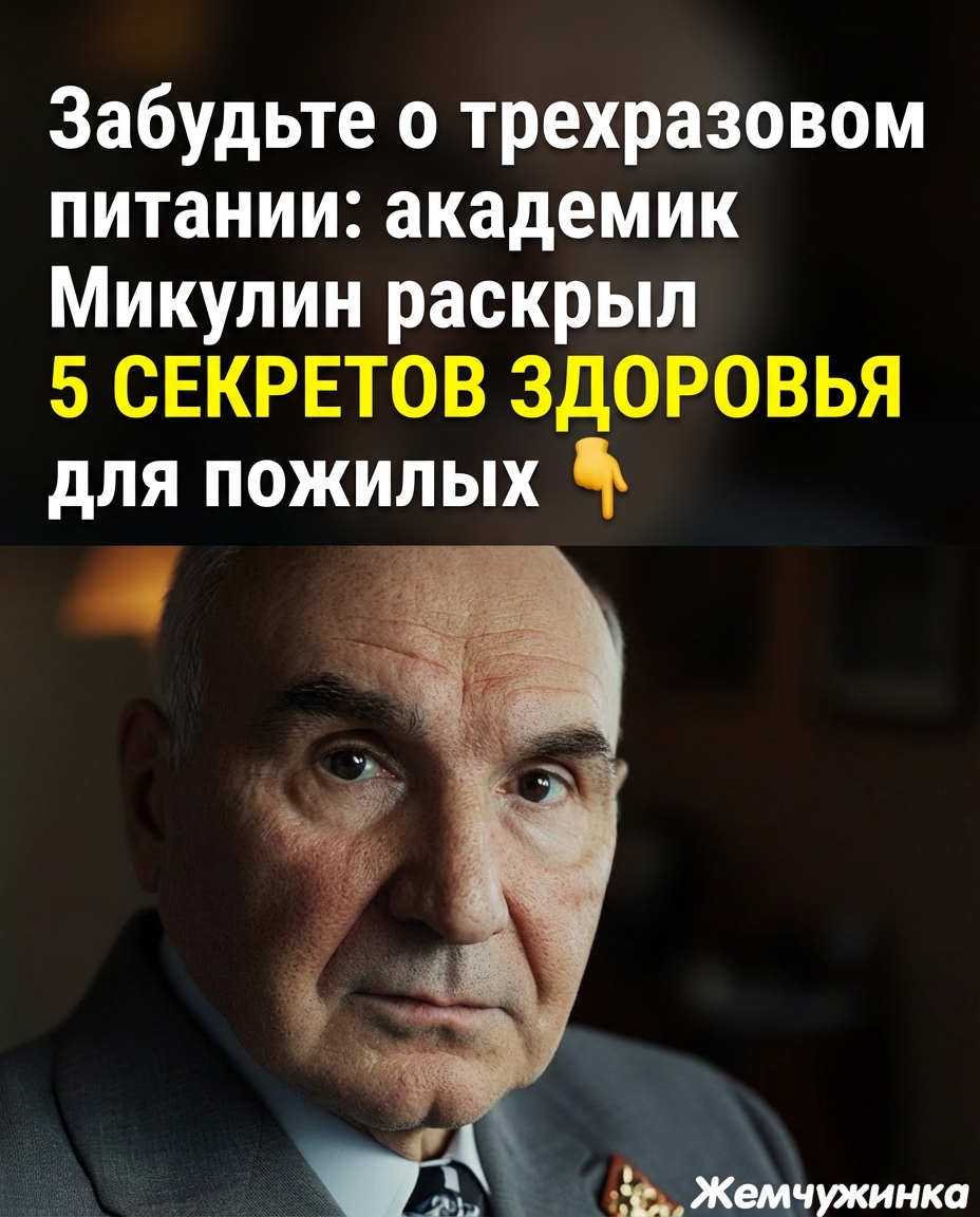 Откажитесь от трёхразового питания: учёный Микулин предложил 5 рекомендаций для пожилых. 