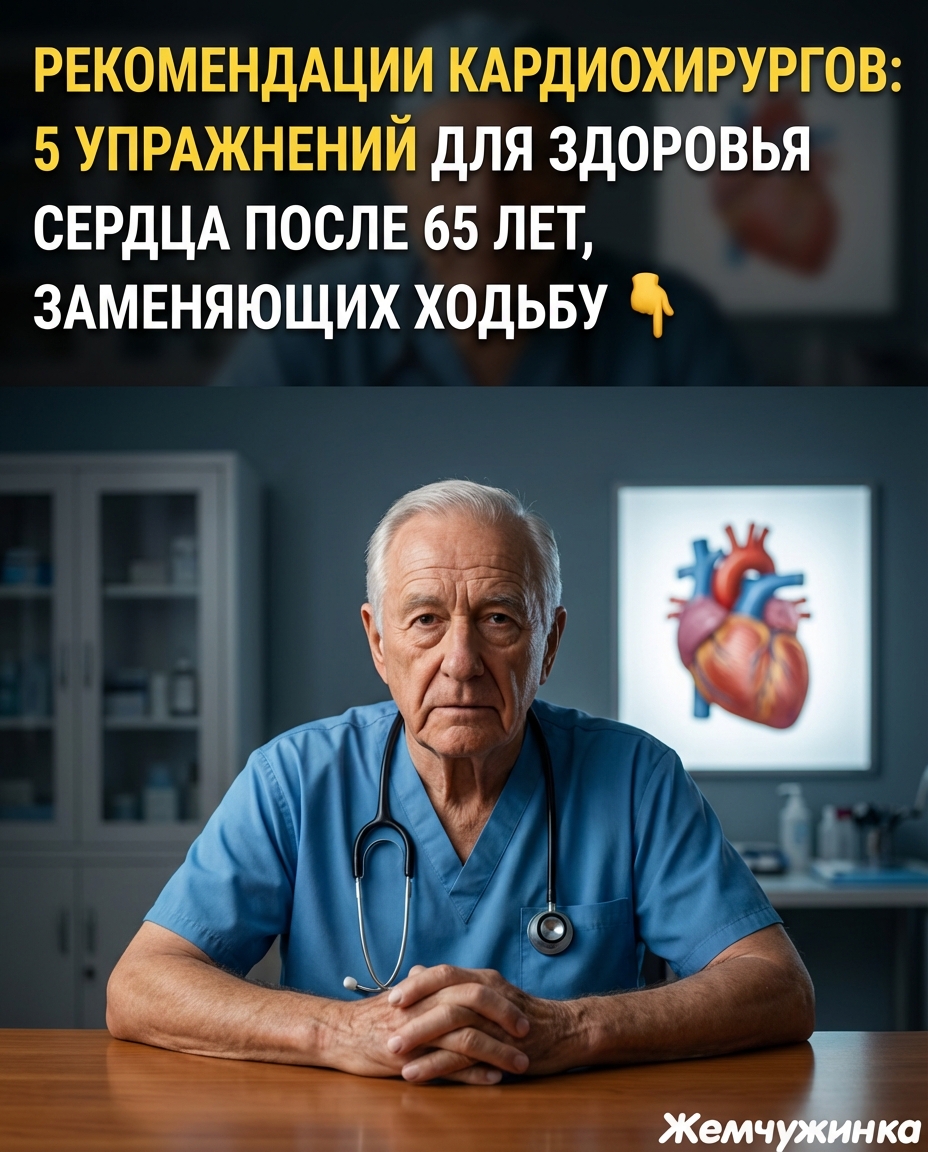По рекомендации кардиохирургов: 5 упражнений, альтернативных ходьбе, для сердца после 65 лет. 