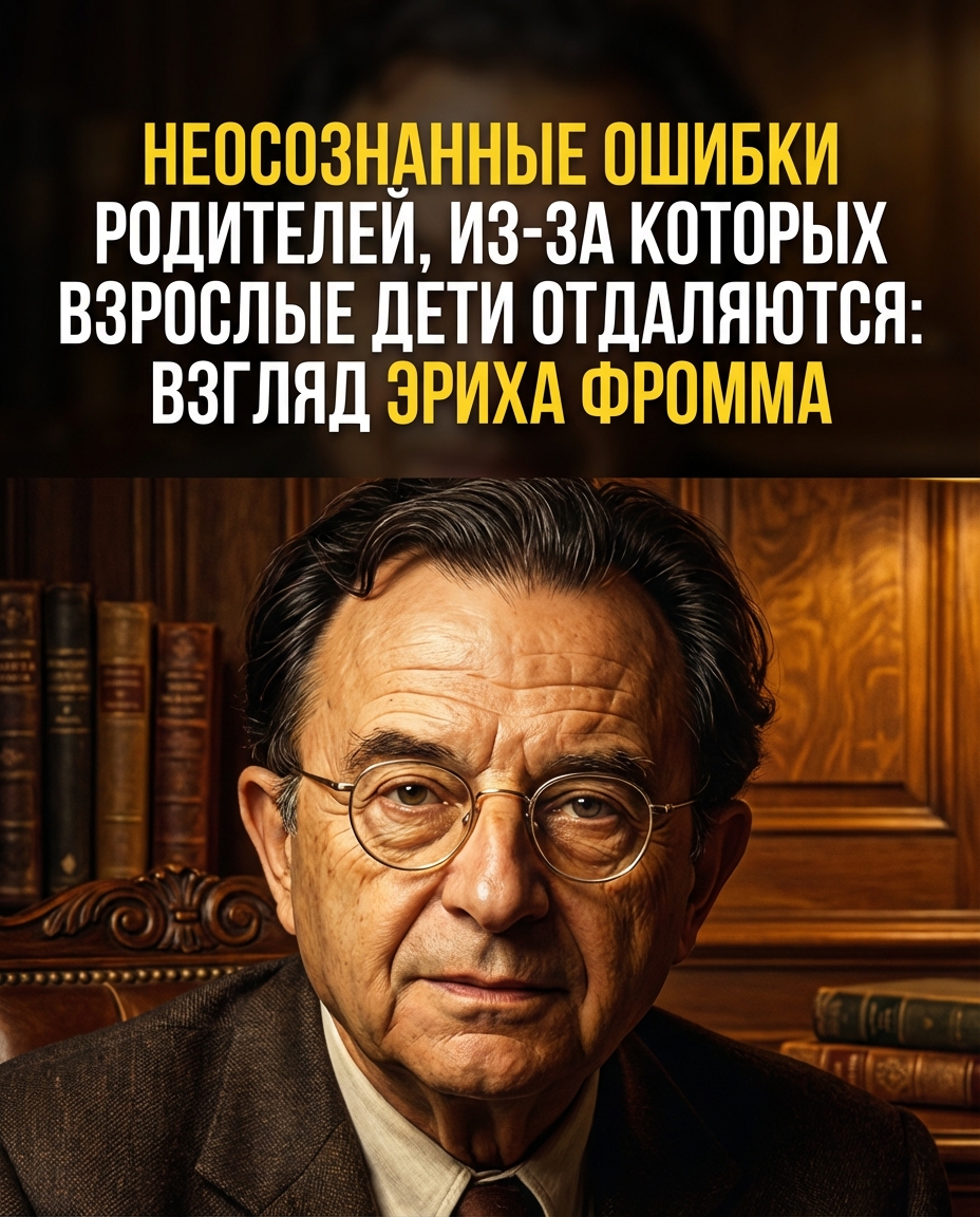 Почему родители отдаляют от себя взрослых детей, не осознавая этого: взгляд психолога Эриха Фромма