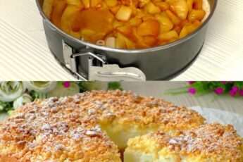 Яблочный пирог с кремом-суфле тает во рту! Просто и очень вкусно!