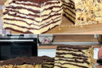 Заварной торт «Карпатка» 🎂 — настоящий шедевр! 😍 Влюбилась в этот торт с первого кусочка, потому что он невероятно вкусный, нежный и воздушный!