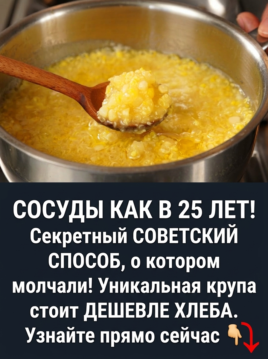 Хотите, чтобы сосуды были как в 25 лет? Этот советский метод незаслуженно забыт, а ведь эти крупы стоят дешевле хлеба Хотите, чтобы сосуды были как в 25 лет? Этот советский метод незаслуженно забыт, а ведь эти крупы стоят дешевле хлеба