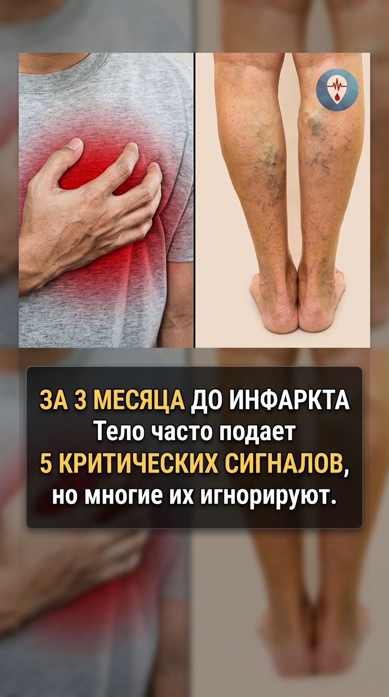 Сердечные приступы редко случаются внезапно: вот пять тревожных симптомов, которые могут проявиться за три месяца до критического момента.