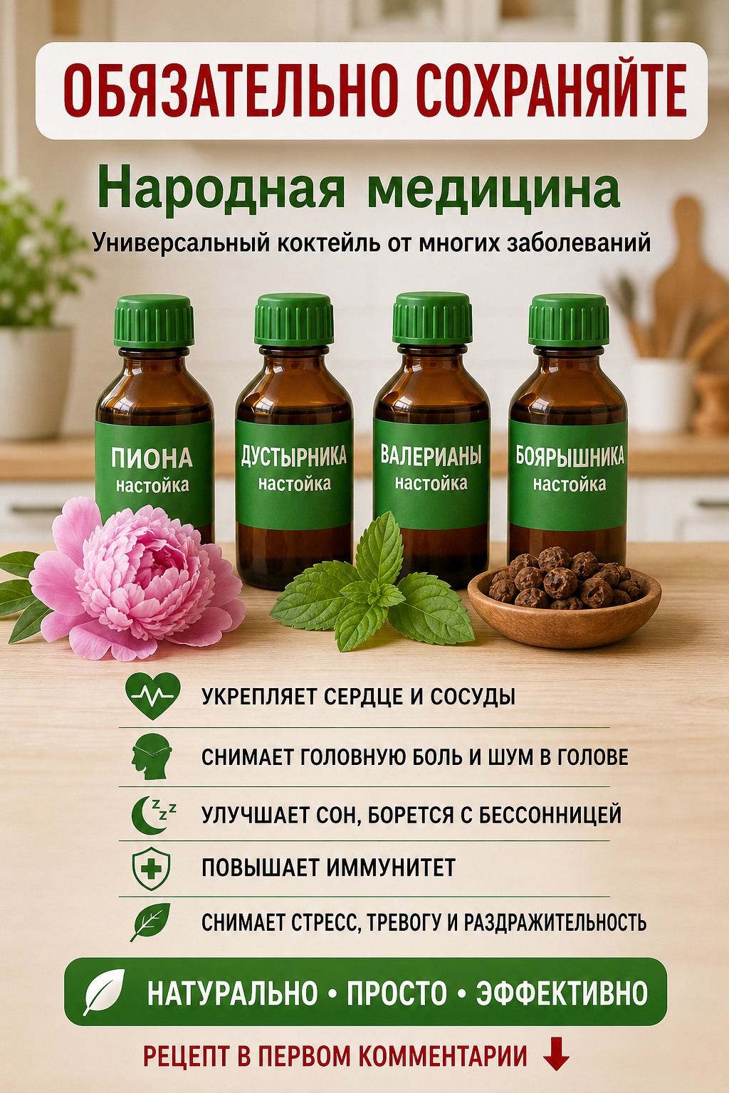  Секретная смесь из аптечных настоек, которую знают немногие!