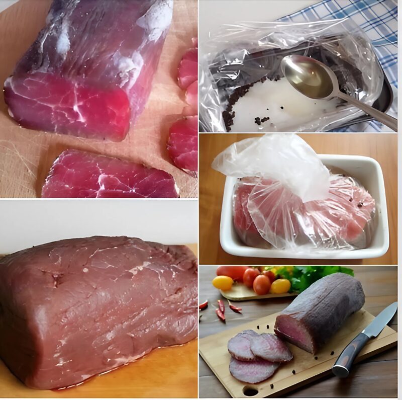 Залей мясо водочкой, а ещё лучше — коньяком, и увидишь, что случится через 3 дня! Результат тебя точно удивит! 
