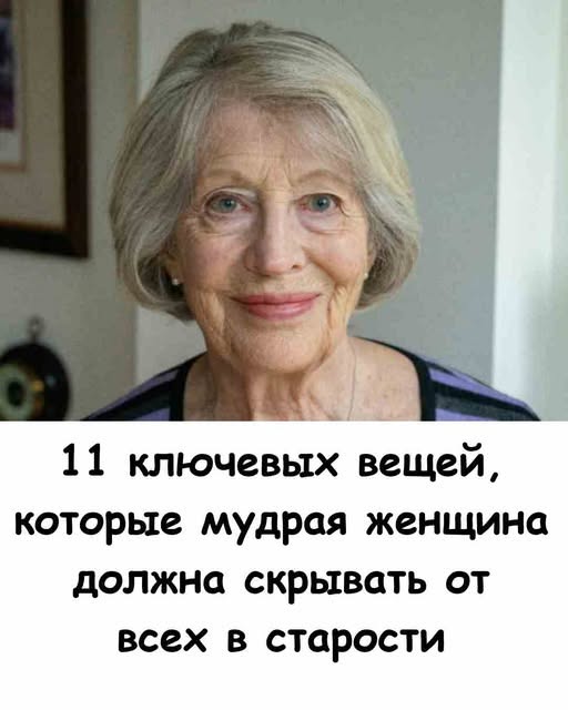 11 ключевых вещей, которые мудрая женщина должна скрывать от всех в старости