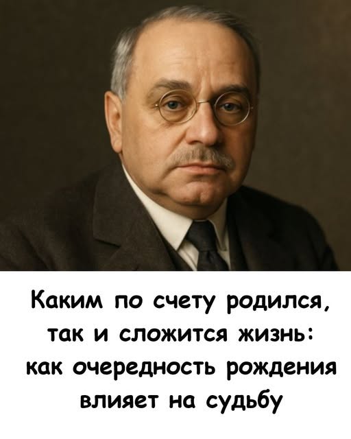 Каким по счёту родился, так и сложится жизнь
